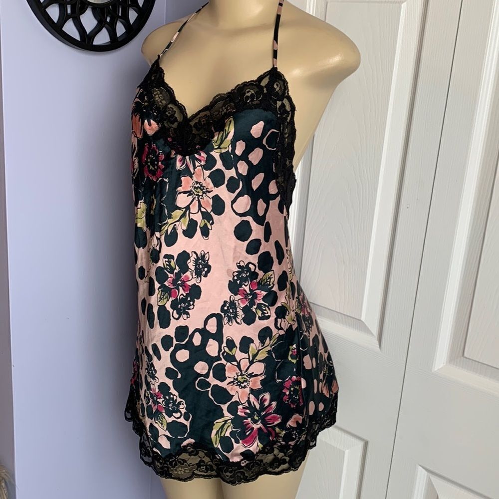 Victoria’s Secret Satin Nightie Babydoll Chemise Lingerie Slip Sleepwear S